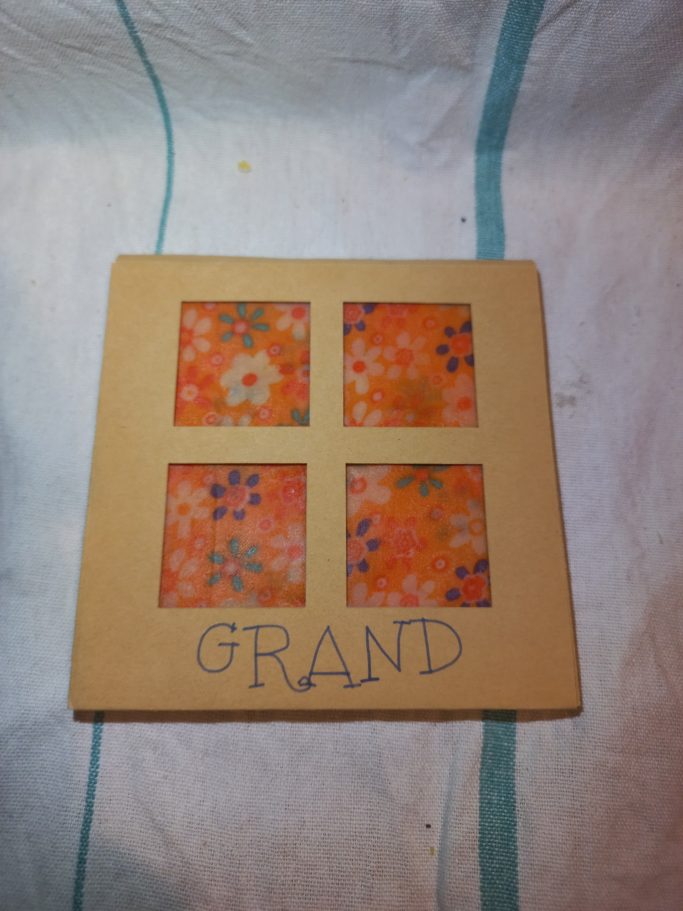 beewrap grand fleurs orange - 10 euros